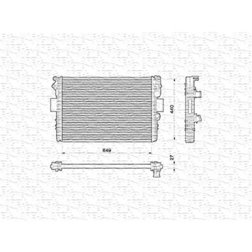 Chladič motora MAGNETI MARELLI 350213169000