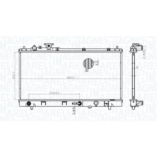 Chladič motora MAGNETI MARELLI 350213175200