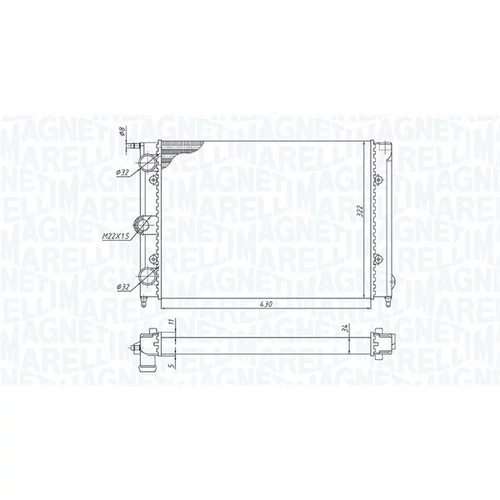 Chladič motora MAGNETI MARELLI 350213187300