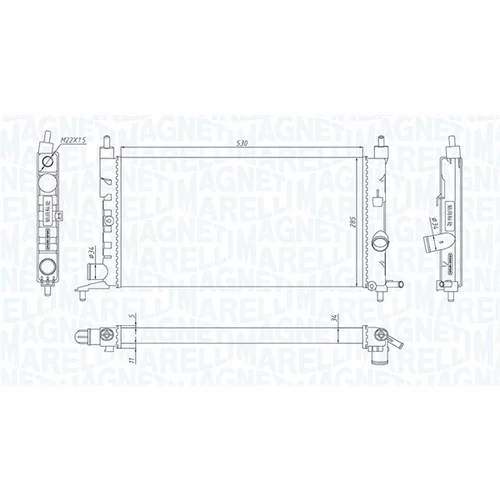 Chladič motora MAGNETI MARELLI 350213190400