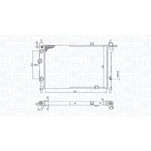 Chladič motora MAGNETI MARELLI 350213193200 - obr. 1