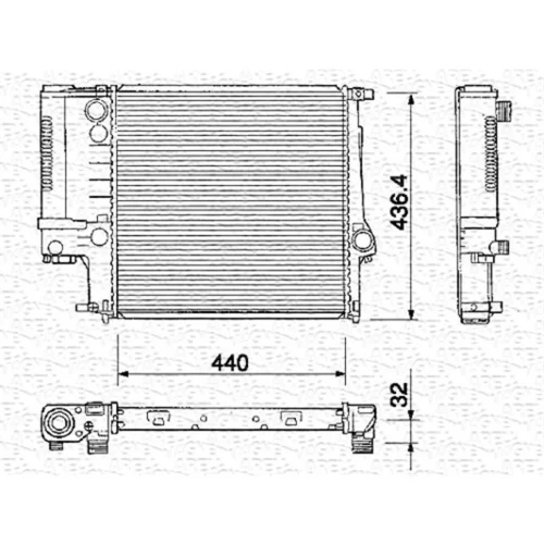 Chladič motora MAGNETI MARELLI 350213218000