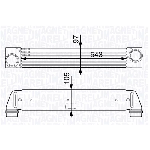 Chladič plniaceho vzduchu MAGNETI MARELLI 351319202370