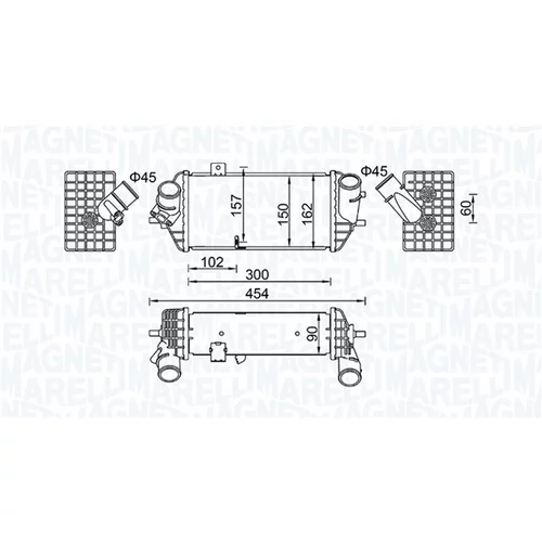 Chladič plniaceho vzduchu MAGNETI MARELLI 351319205690