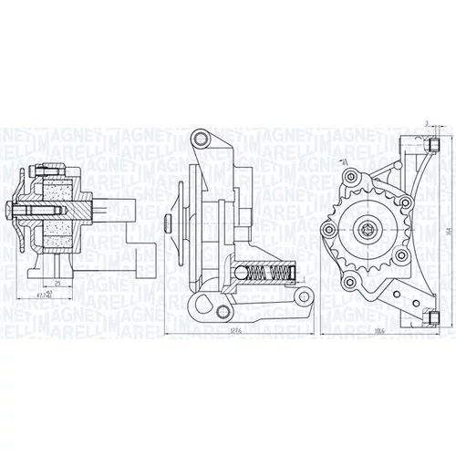 Olejové čerpadlo 351516000029 (MAGNETI MARELLI) - obr. 1