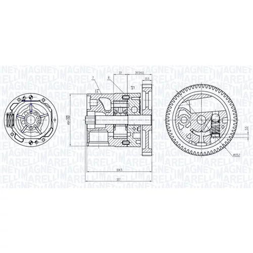 Olejové čerpadlo 351516000039 (MAGNETI MARELLI) - obr. 1