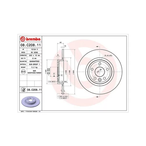 Brzdový kotúč MAGNETI MARELLI 360406137901