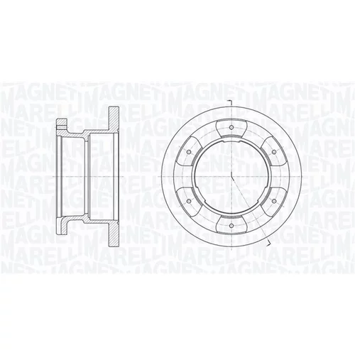 Brzdový kotúč MAGNETI MARELLI 361302040263
