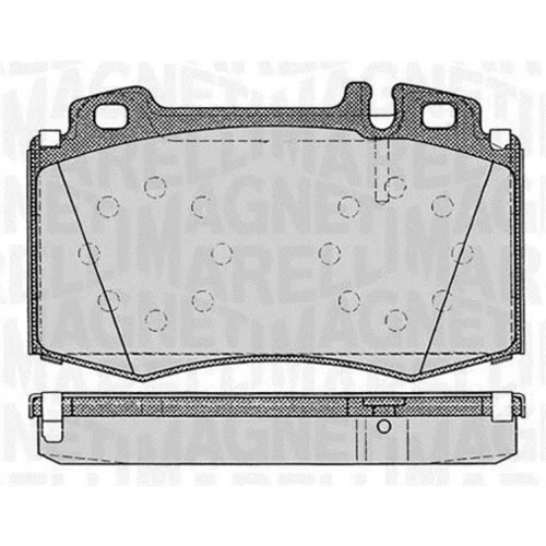 Sada brzdových platničiek kotúčovej brzdy MAGNETI MARELLI 363916060320