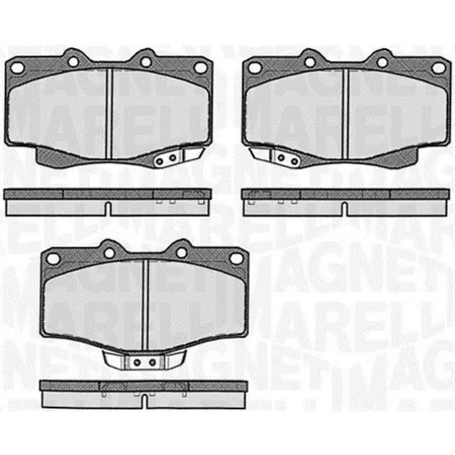 Sada brzdových platničiek kotúčovej brzdy MAGNETI MARELLI 363916060401