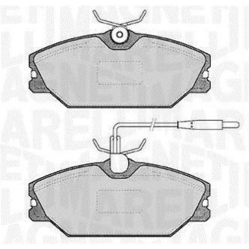 Sada brzdových platničiek kotúčovej brzdy MAGNETI MARELLI 363916060817