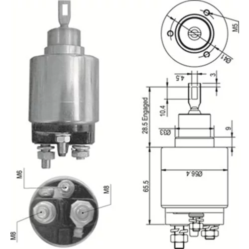 Elektromagnetický spínač pre štartér MAGNETI MARELLI 940113050348