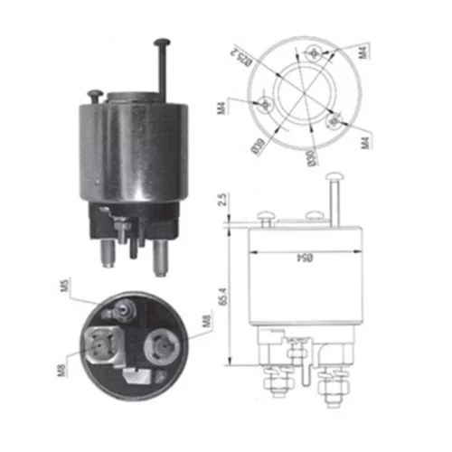 Elektromagnetický spínač pre štartér MAGNETI MARELLI 940113050373