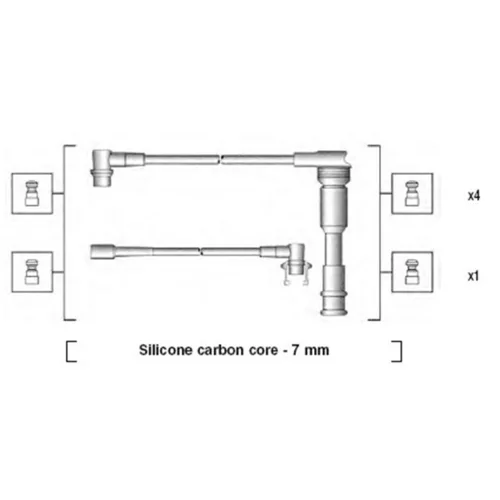 Sada zapaľovacích káblov MAGNETI MARELLI 941145220719