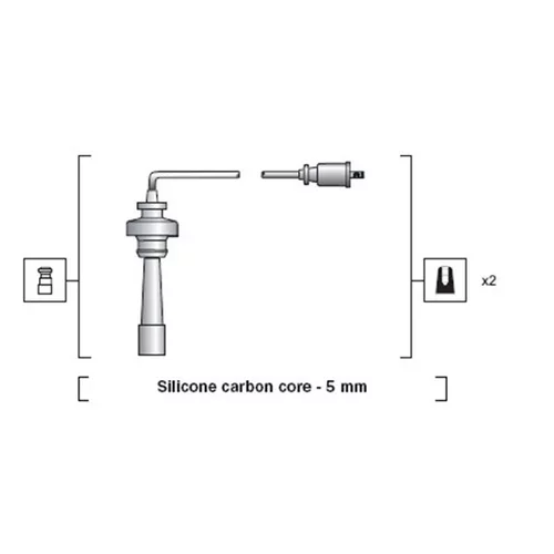 Sada zapaľovacích káblov MAGNETI MARELLI 941318111191 - obr. 1