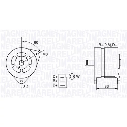Alternátor MAGNETI MARELLI 063324264010