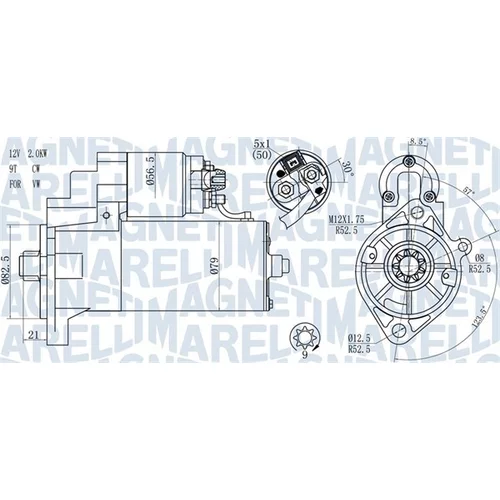 Štartér MAGNETI MARELLI 063721187010