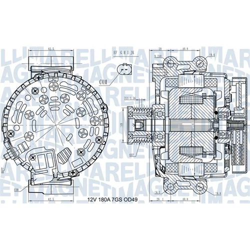 Alternátor 063731580410 (MAGNETI MARELLI)