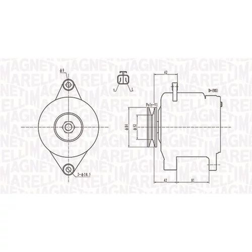 Alternátor MAGNETI MARELLI 063731615010