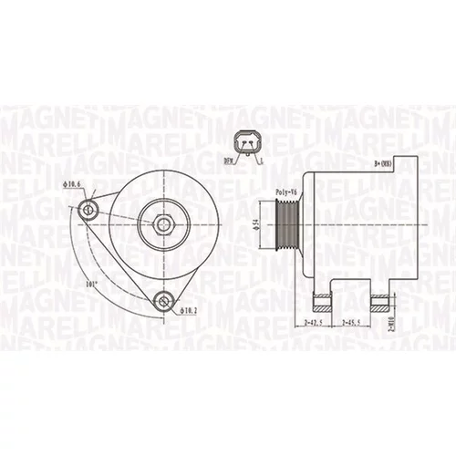 Alternátor MAGNETI MARELLI 063731674010