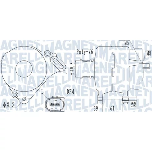 Alternátor MAGNETI MARELLI 063732065010