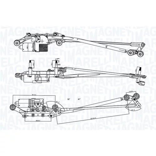 Systém čistenia skiel MAGNETI MARELLI 064351731010