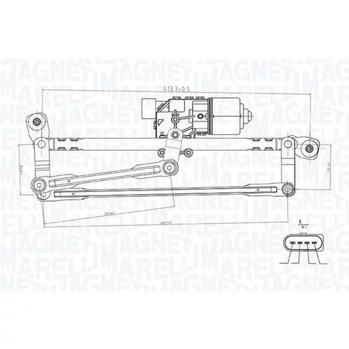 Systém čistenia skiel MAGNETI MARELLI 064351737010