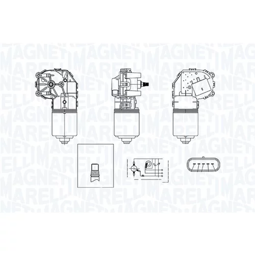 Motor stieračov MAGNETI MARELLI 064375600010