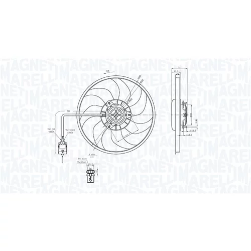 Ventilátor chladenia motora MAGNETI MARELLI 069422712010 - obr. 1