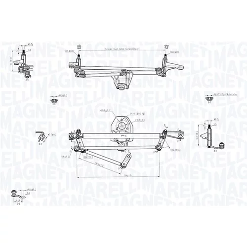 Mechanizmus stieračov MAGNETI MARELLI 085570707010 - obr. 2