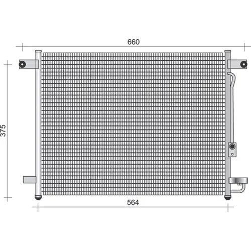 Kondenzátor klimatizácie MAGNETI MARELLI 350203432000