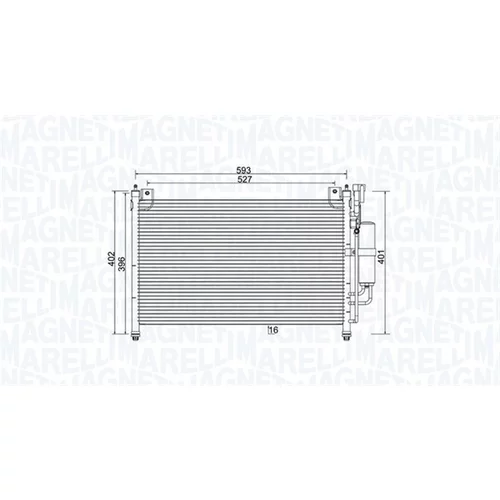 Kondenzátor klimatizácie MAGNETI MARELLI 350203989000