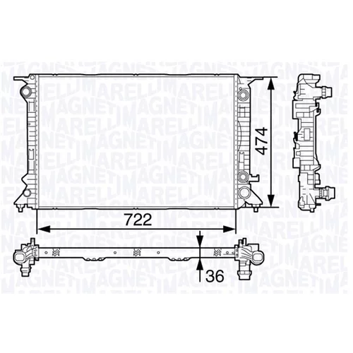 Chladič motora MAGNETI MARELLI 350213138800