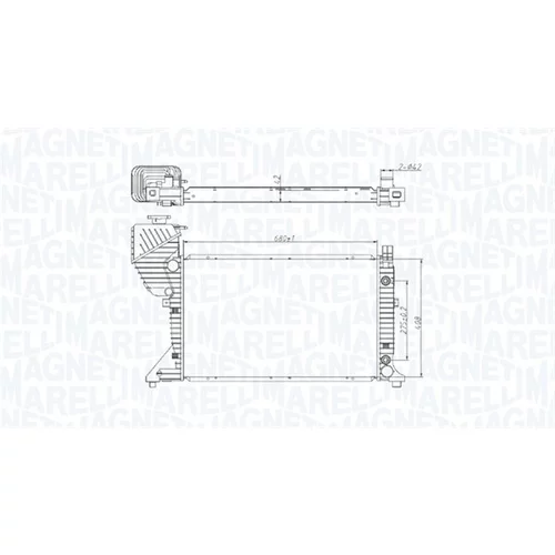 Chladič motora MAGNETI MARELLI 350213177500