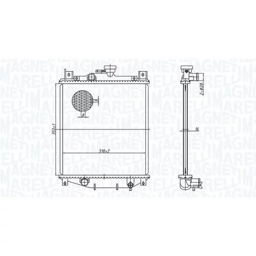 Chladič motora MAGNETI MARELLI 350213178400