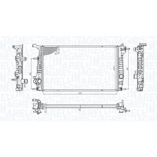 Chladič motora MAGNETI MARELLI 350213200600