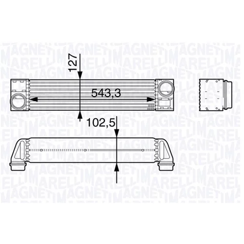 Chladič plniaceho vzduchu MAGNETI MARELLI 351319202650