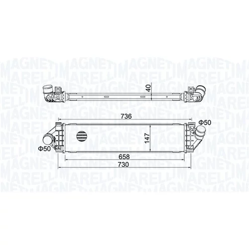 Chladič plniaceho vzduchu MAGNETI MARELLI 351319204270