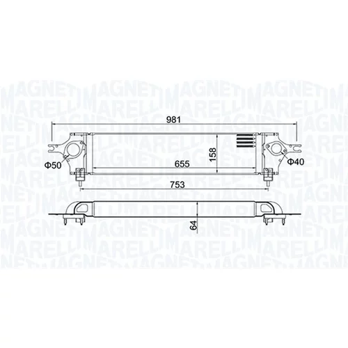 Chladič plniaceho vzduchu MAGNETI MARELLI 351319204390