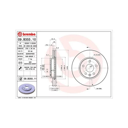 Brzdový kotúč MAGNETI MARELLI 360406108000