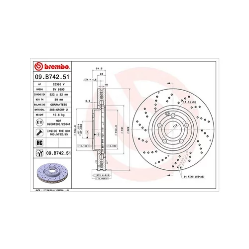 Brzdový kotúč MAGNETI MARELLI 360406114601