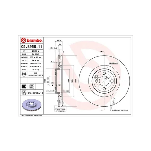 Brzdový kotúč MAGNETI MARELLI 360406123101