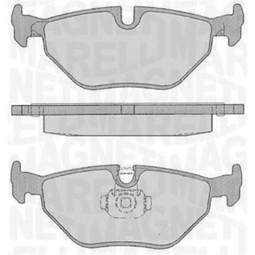 Sada brzdových platničiek kotúčovej brzdy MAGNETI MARELLI 363916060157