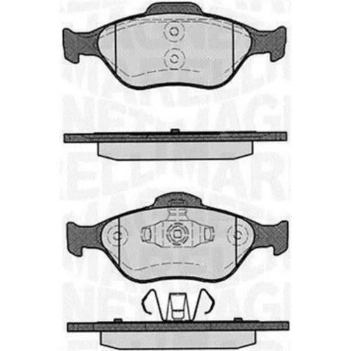 Sada brzdových platničiek kotúčovej brzdy MAGNETI MARELLI 363916060252