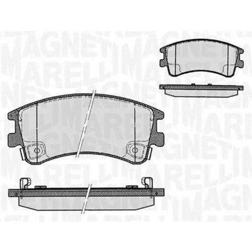 Sada brzdových platničiek kotúčovej brzdy MAGNETI MARELLI 363916060295