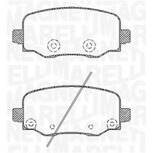 Sada brzdových platničiek kotúčovej brzdy MAGNETI MARELLI 363916060794