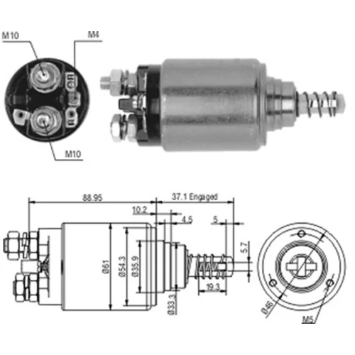 Elektromagnetický spínač pre štartér MAGNETI MARELLI 940113050187