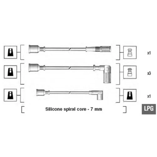 Sada zapaľovacích káblov MAGNETI MARELLI 941095620602
