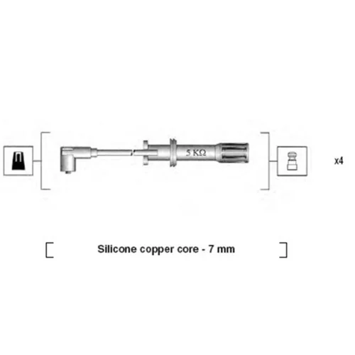 Sada zapaľovacích káblov MAGNETI MARELLI 941105180642
