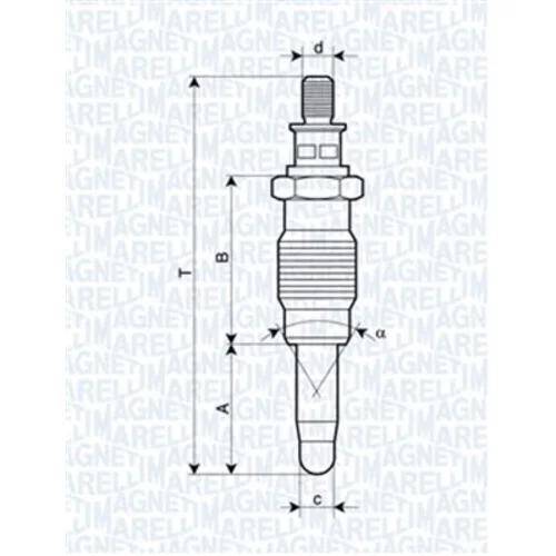 Žeraviaca sviečka MAGNETI MARELLI 062900005304